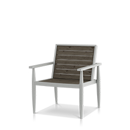 Club Chair with Slats