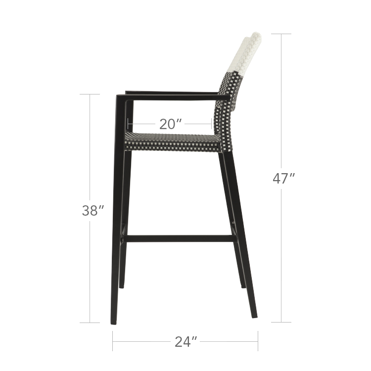 chloe-bar-arm-chair-black-white-wicker
